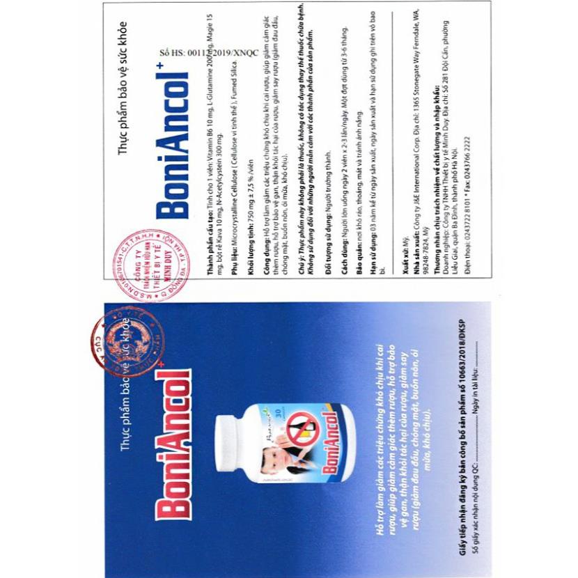 Viên Uống BoniAncol - Giải Pháp Cho Người Cai Rượu Bia