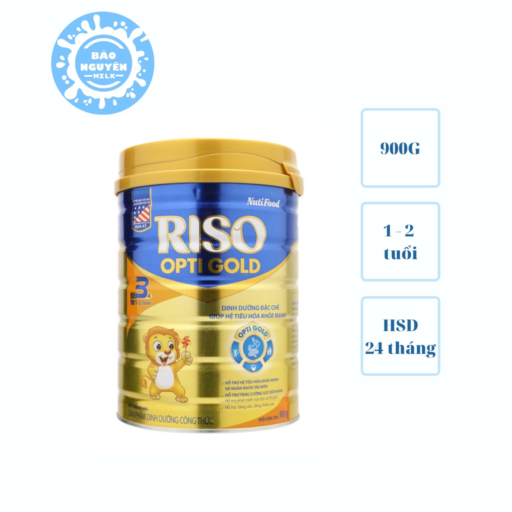 Sữa bột Riso Opti Gold 3 900g