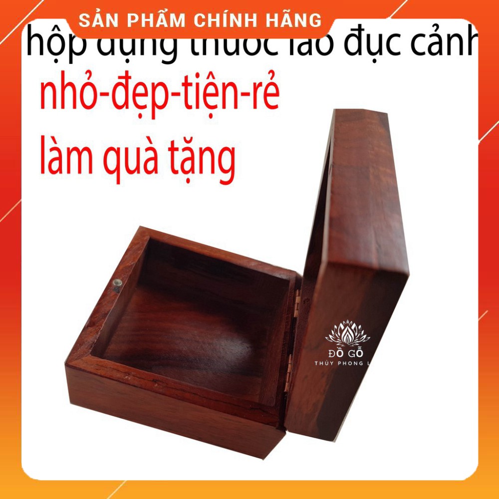 Hộp đựng thuốc lào bằng gỗ hương