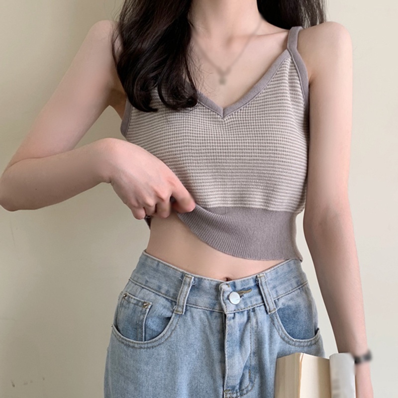 Áo Nữ Không Tay Cổ Chữ V Thời Trang Quyến Rũ