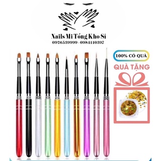 Cọ vẽ trang trí móng, cọ vẽ móng bộ 10 cây chuyên dụng