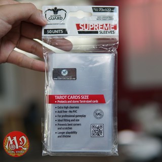 Bọc bài Ultimate Guard cho thẻ bài Tarot Supreme Sleeves - Trong suốt - 50 cái - 73x122mm