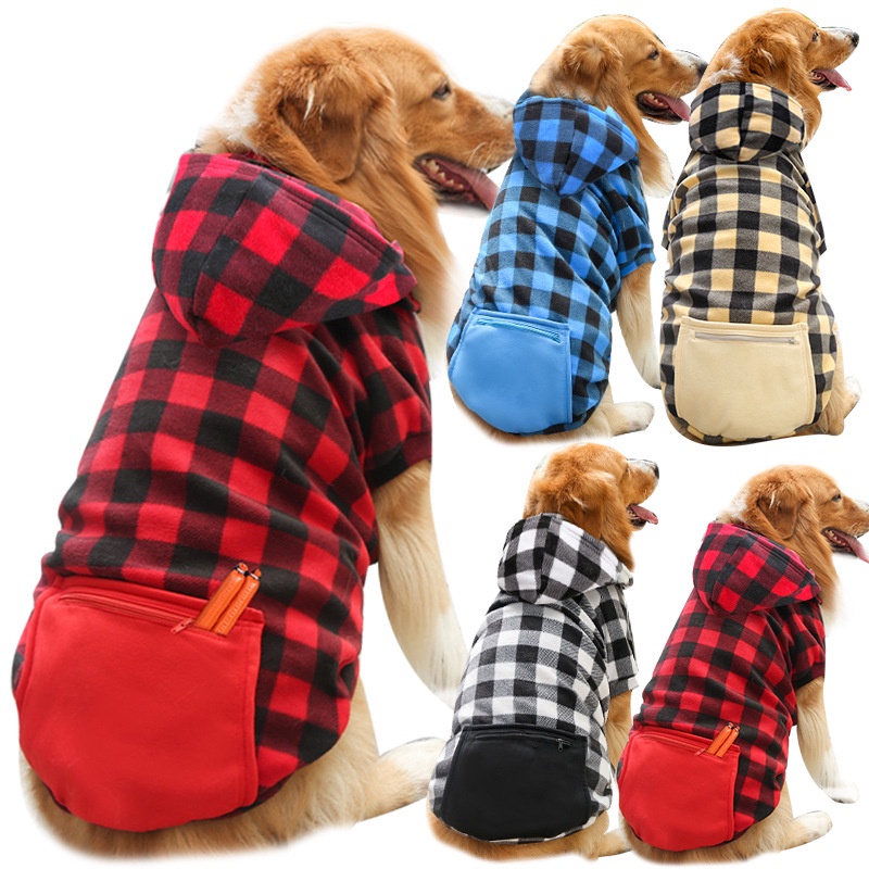 Áo nỉ hoodie cho chó lớn nhiều màu sắc - Áo nỉ có mũ cho cho thú cưng đến 40kg