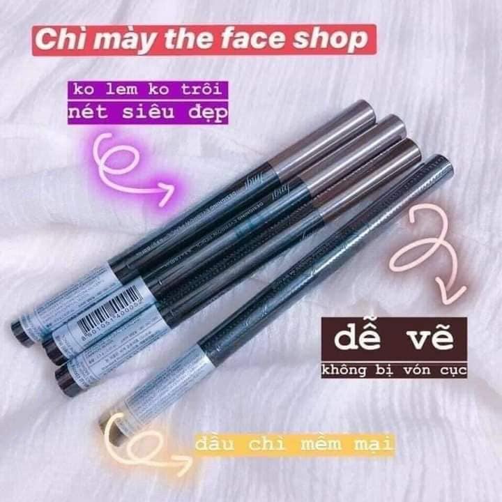 Chì Kẻ Chân Mày 2 Đầu The Face Shop Designing Eyebrow Pencil