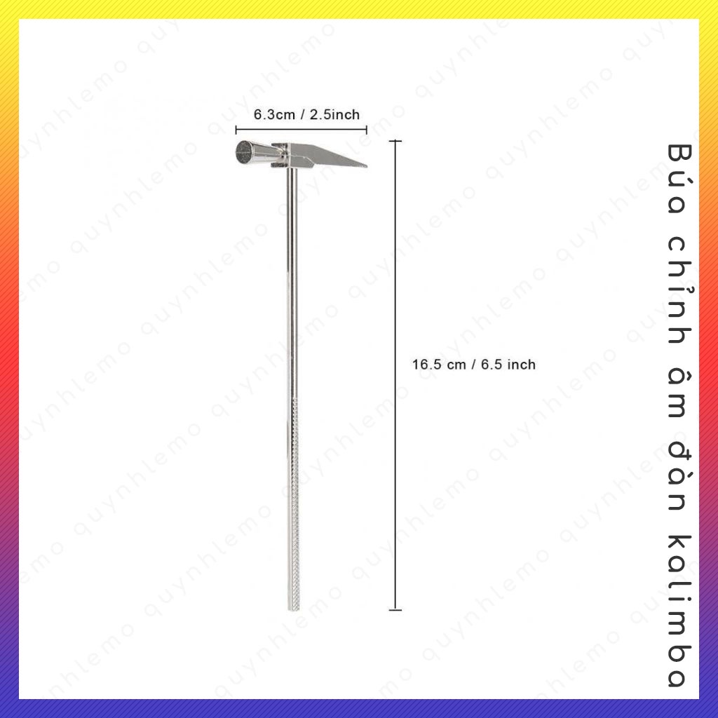 Phụ kiện búa chỉnh âm đầu dẹp QUYNHLEMO, búa đồ chơi cho đàn kalimba điều chỉnh phím đàn kalimba 17 , 21 phím