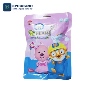 Kẹo Multivitamin C&D Pororo vị đào 60g KPHUCSINH - Hàng Chính Hãng