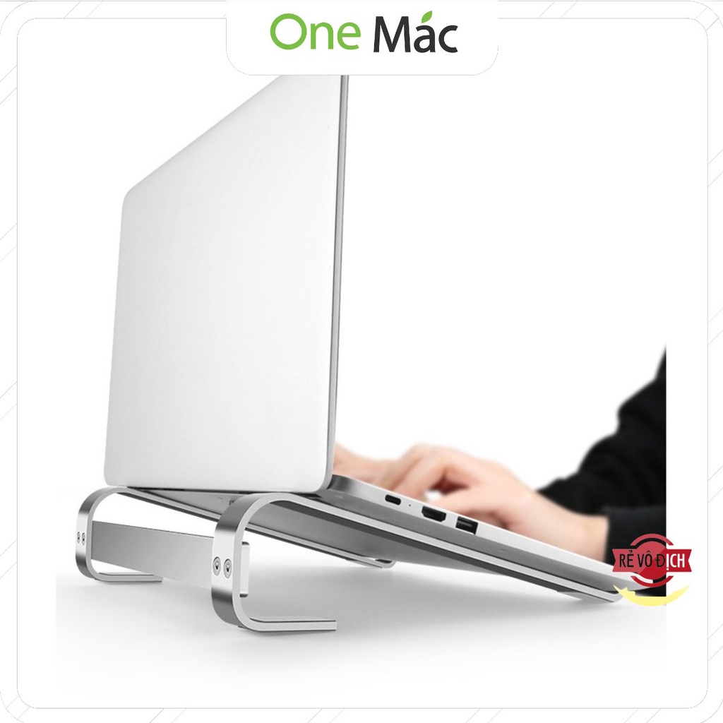 Giá đỡ máy tính xách tay Macbook, Laptop X1 L200 làm từ hợp kim nhôm kiêm kệ kê tản nhiệt làm mát.