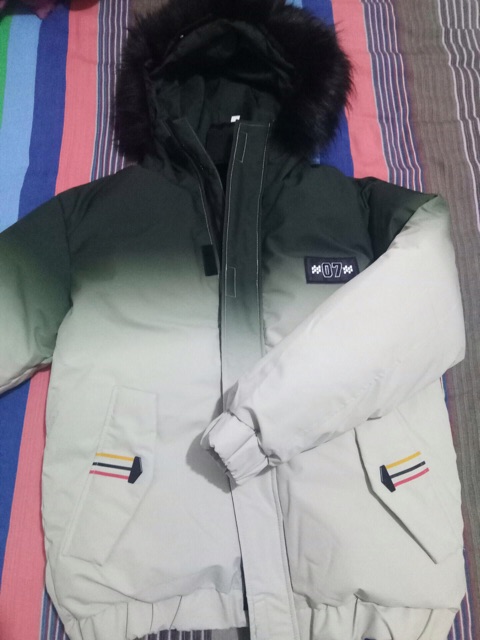 Áo phao nam hai màu mủ lông chuẩn cao cấp QC