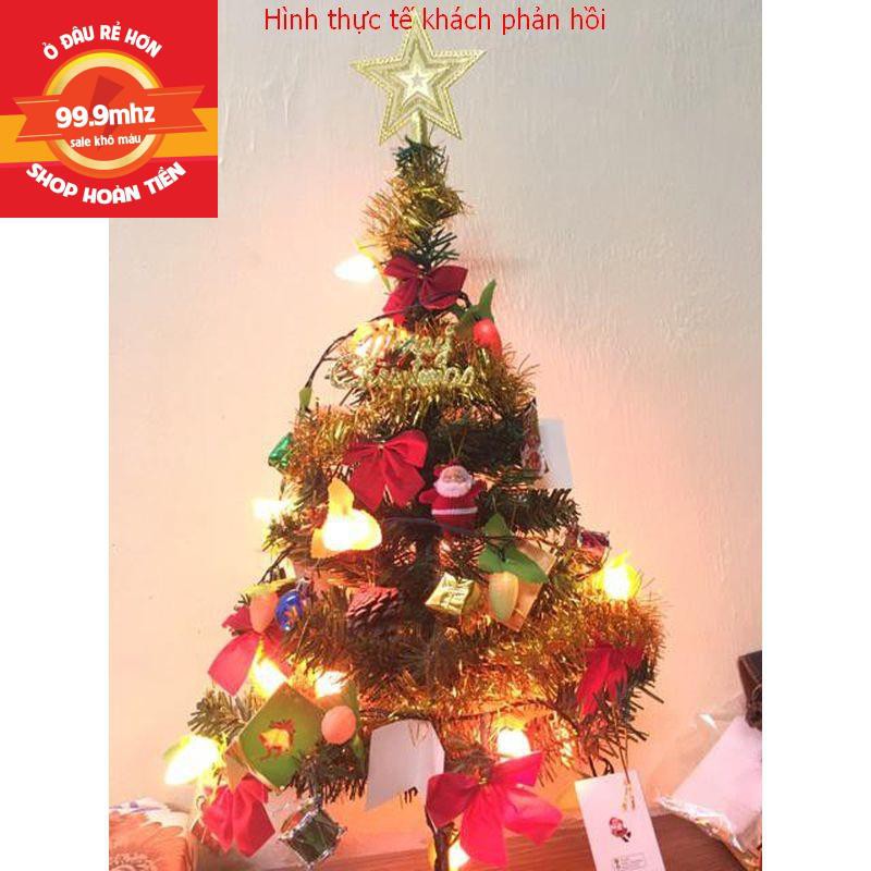 Cây Thông Noel Mini Trang Trí Giáng Sinh 60CM Đầy Đủ Phụ Kiện, Trang Trí Để Bàn, Phòng Khách, Kệ Tivi Rất Đẹp