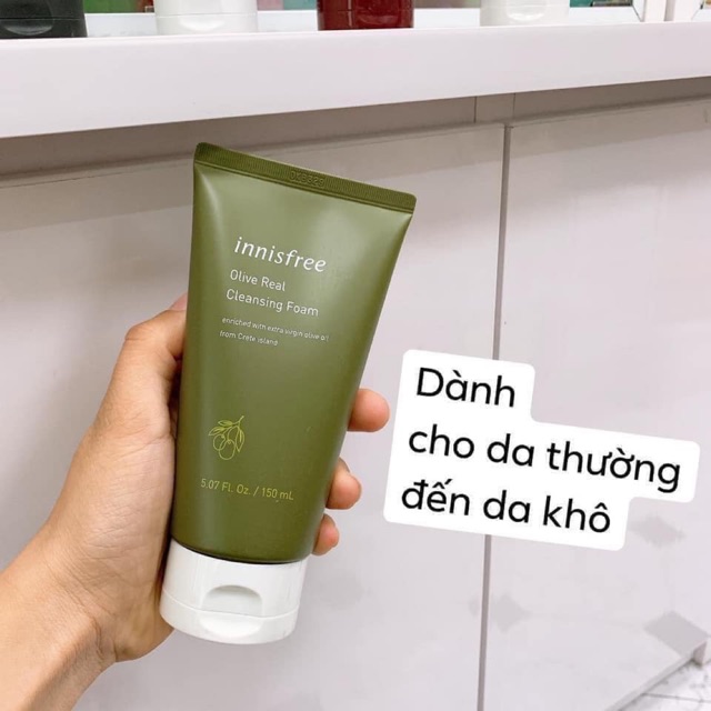 SỮA RỬA MẶT INNISFREE OLIVE REAL CLEANSING FOAM