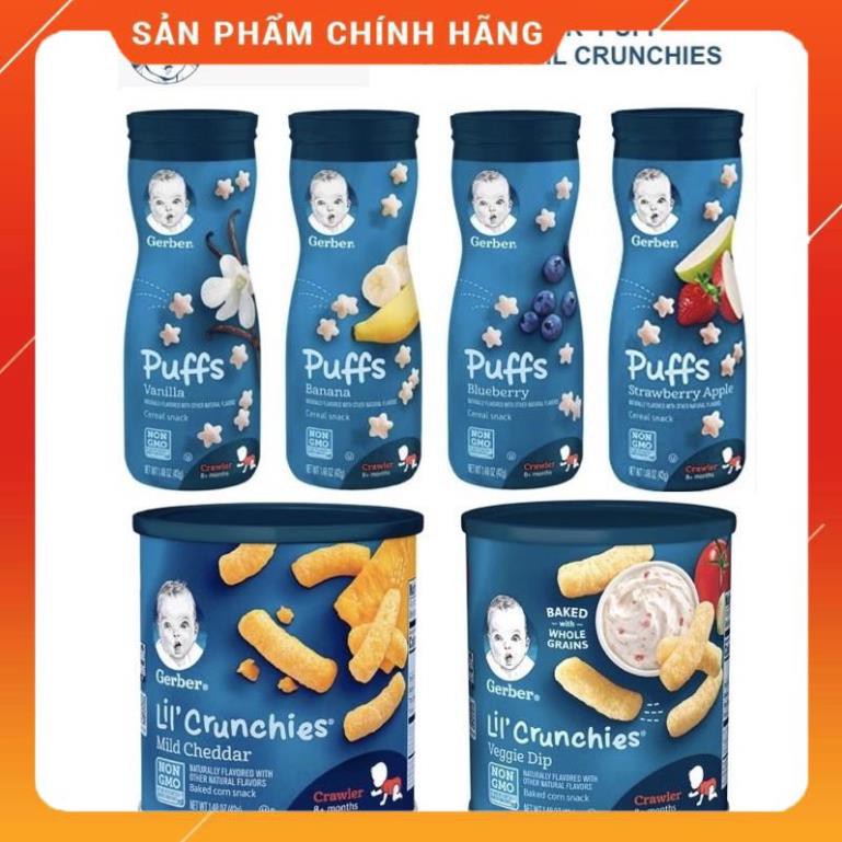 Bánh ăn dặm Gerber chuẩn hàng Mỹ, date mới nhất 2022