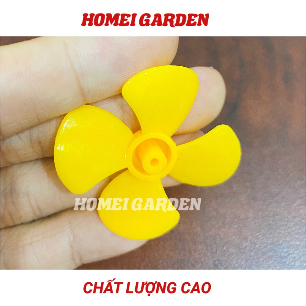 4 cánh quạt nhựa mini 4 cánh trục 2mm đường kính 40mm hàng tốt -  HM0038