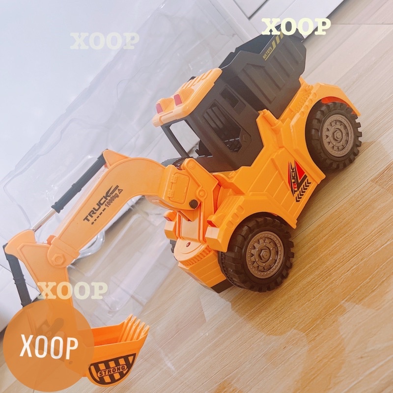 Đồ chơi ! Máy xúc điện vạn năng 2 màu mã 666-43 (SP002244 )