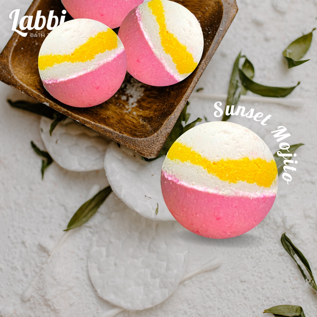SUNSET MOJITO [Labbi] Bath bomb / Viên sủi bồn tắm / Bom tắm