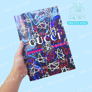 SANG CHẢNH - Bọc vở GUCCI brand - bao tập màu sắc cool cho bạn gái cực xinh