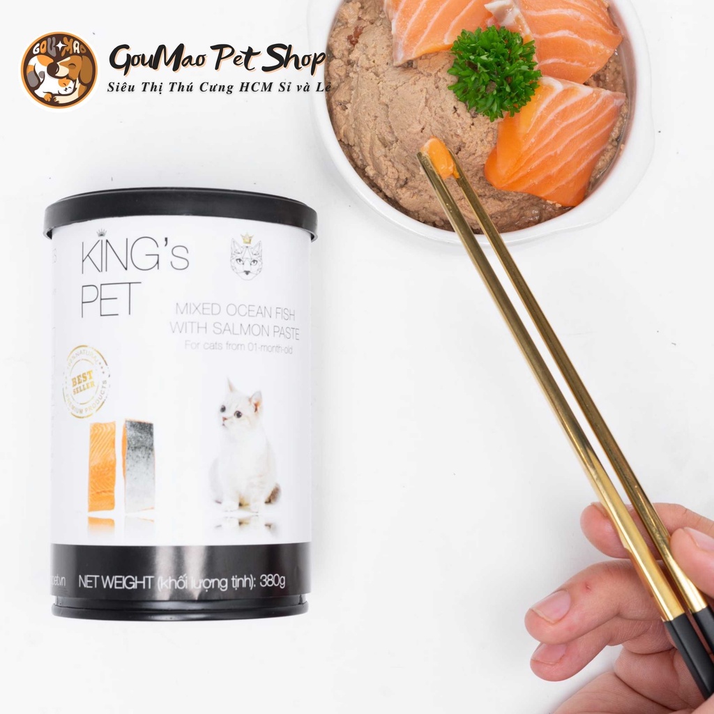 PATE HỖN HỢP KING'S PET LON 380G - VỊ GÀ CHO CHÓ VÀ MÈO