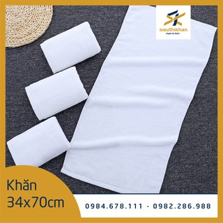 Mua Khăn tay  khăn gội NamyA kích thước 34*70cm  chất liệu 100% cotton dùng cho khách sạn 3-5 sao | SIÊU THỊ KHĂN