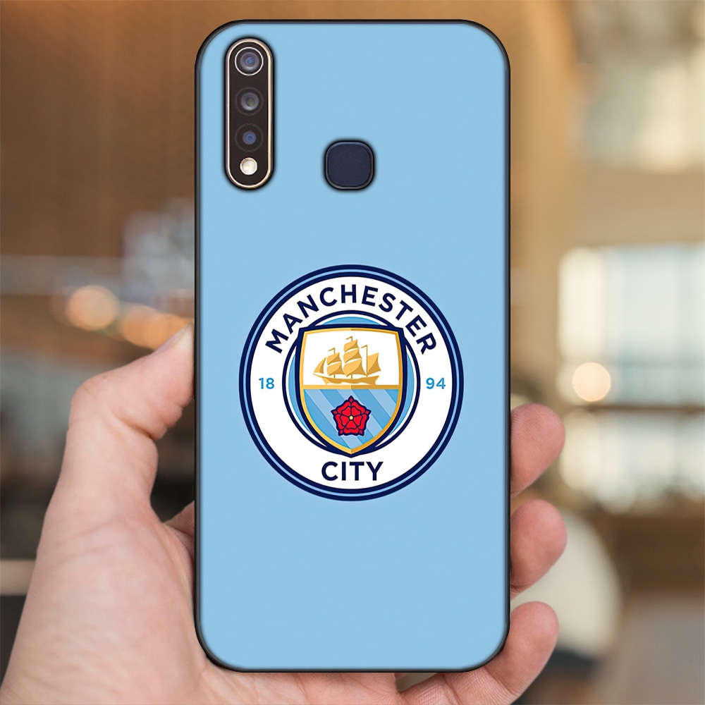 Ốp lưng Vivo Y19 viền đen in hình Manchester City MC