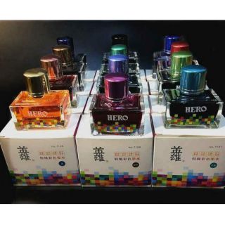 Mực bút máy hero tím xanh ngọc xanh dương xanh đậm xanh biển