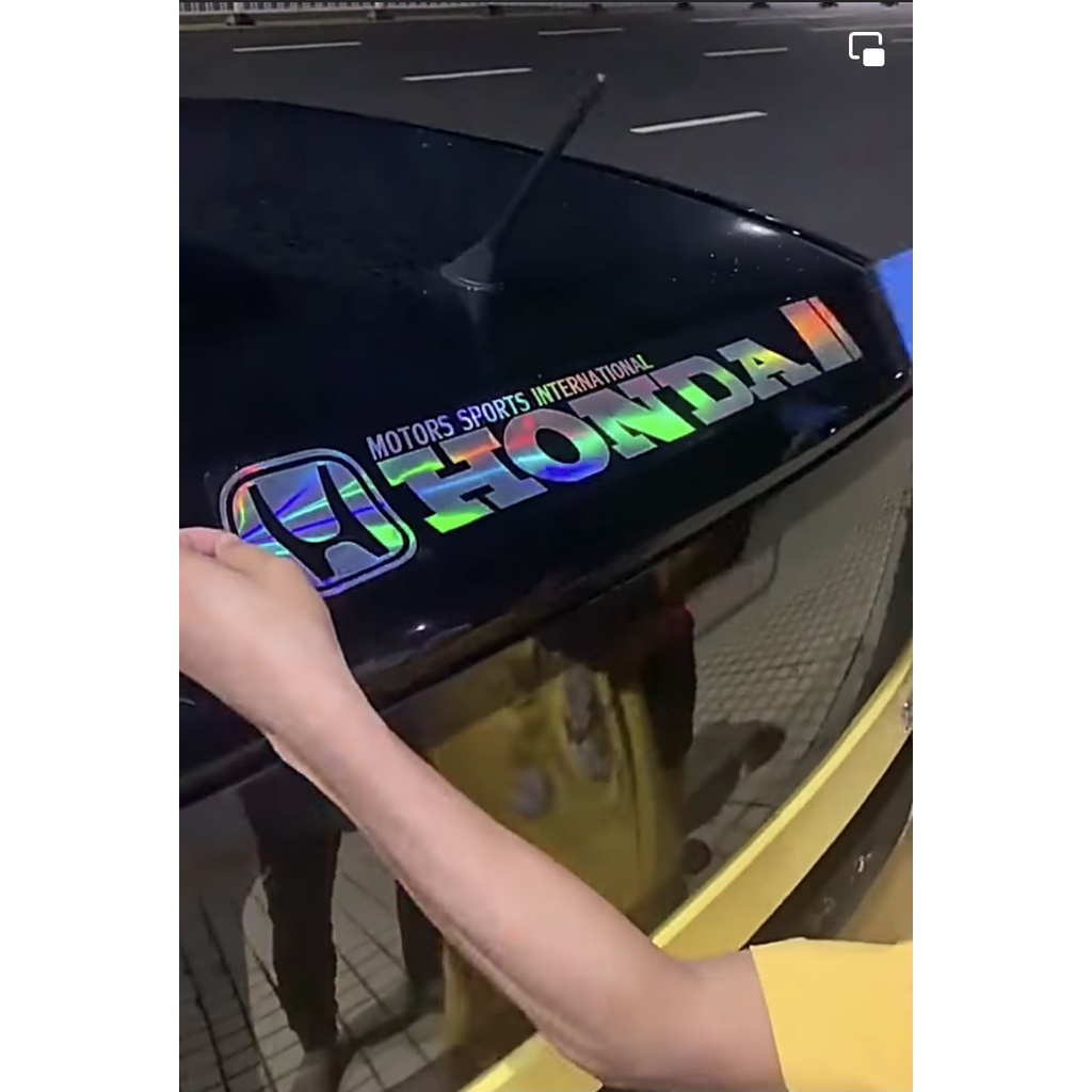 Decal trang trí xe hơi, xe máy phản quang 7 màu,tem dán phản quang, Miếng dán logo hãng xe, decal ô t