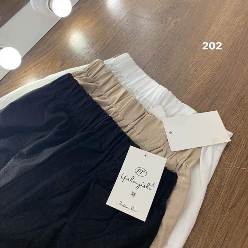 Quần đùi đũi Amee Fashion ống rộng khoá thật, Quần short lửng nữ, Chất đũi mềm mịn, mướt mặc siêu mát | BigBuy360 - bigbuy360.vn