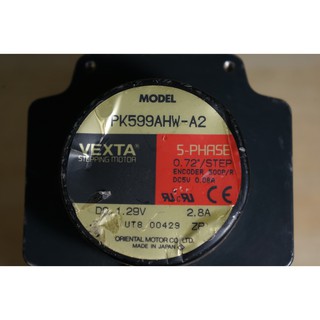 Động cơ bước 5 pha pk599 vexta , 2.8a , có encoder . lực 4.1nm .