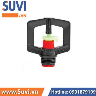 Béc tưới cây nhỏ vuông không móc ren ngoài 17 bb-917 bịch 10 cái