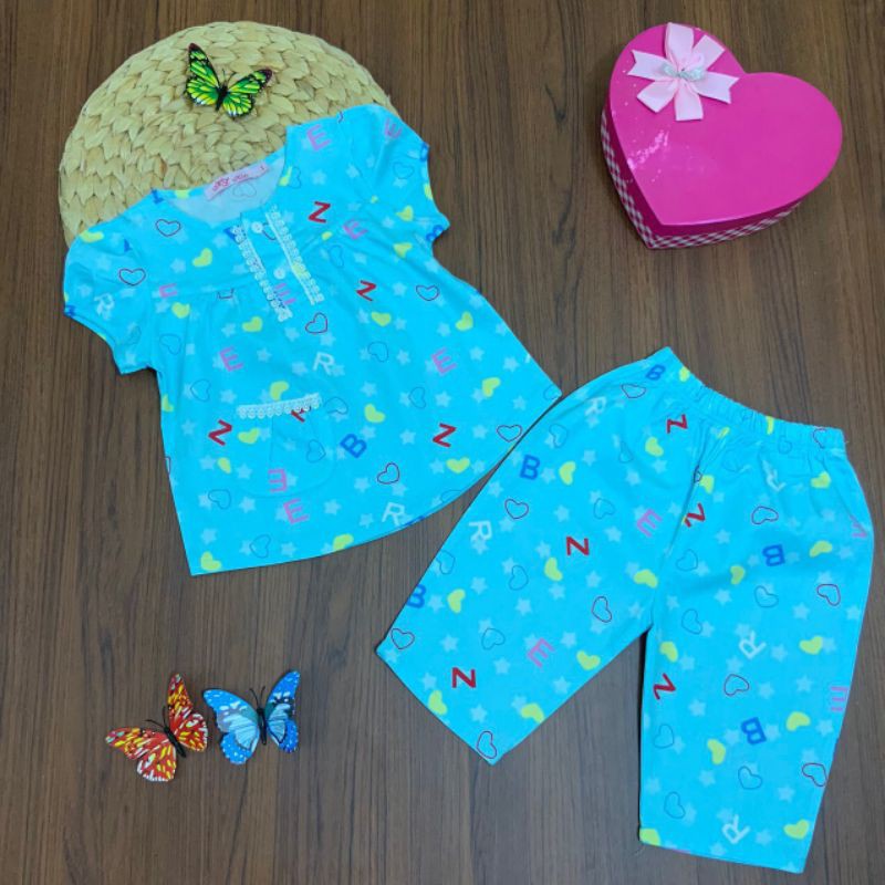 Bộ đồ Kate lụa Thái cho bé gái size 10kg đến 33kg