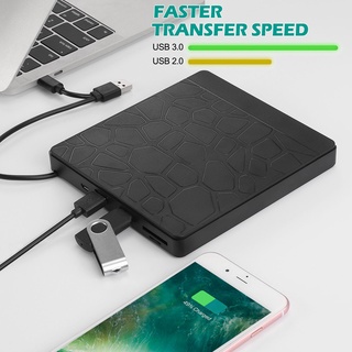 Đầu đọc đĩa DVD USB 3.0 Type-C CD/ DVD-RW cho Mac PC Windows
