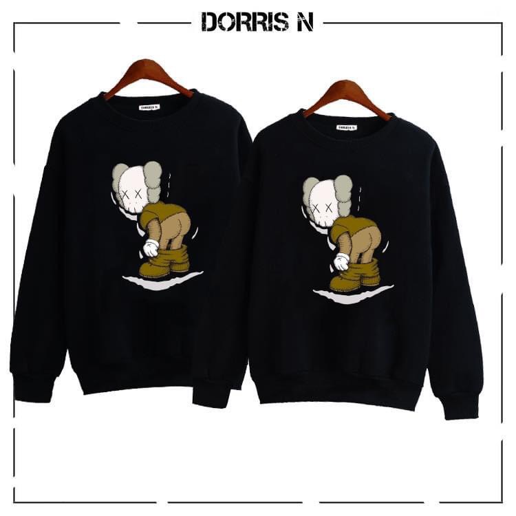 Áo sweater GẤU 194 vải thu đông co dãn, dày dặn mềm mịn form rộng phong cách Unisex - ALBUM DORRIS | BigBuy360 - bigbuy360.vn