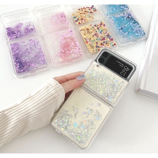 Ốp Điện Thoại Tpu Jelly Màu Trong Suốt Lấp Lánh Cho Galaxy Z Flip 3 3
