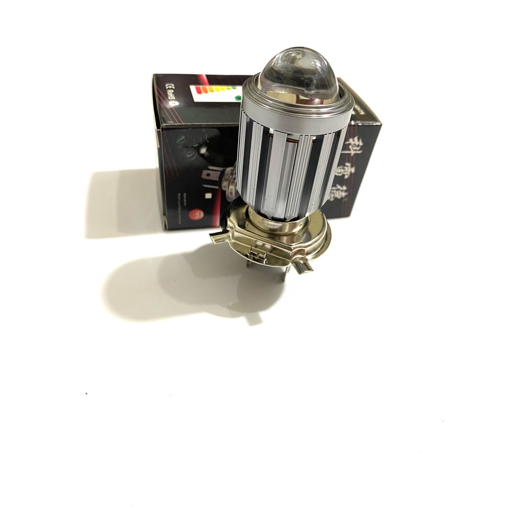 Đèn Led Pha 2 Màu Chân H4 Lắp Cho Ô Tô Xe Máy Siêu Sàng