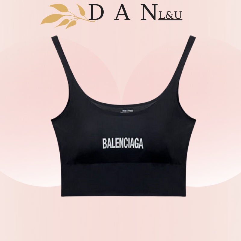 Áo Ngực Cotton 2 Dây Có Đệm Mút Mỏng Cho Nữ Tập Gym, Thể Thao DAN L&amp;U A2109