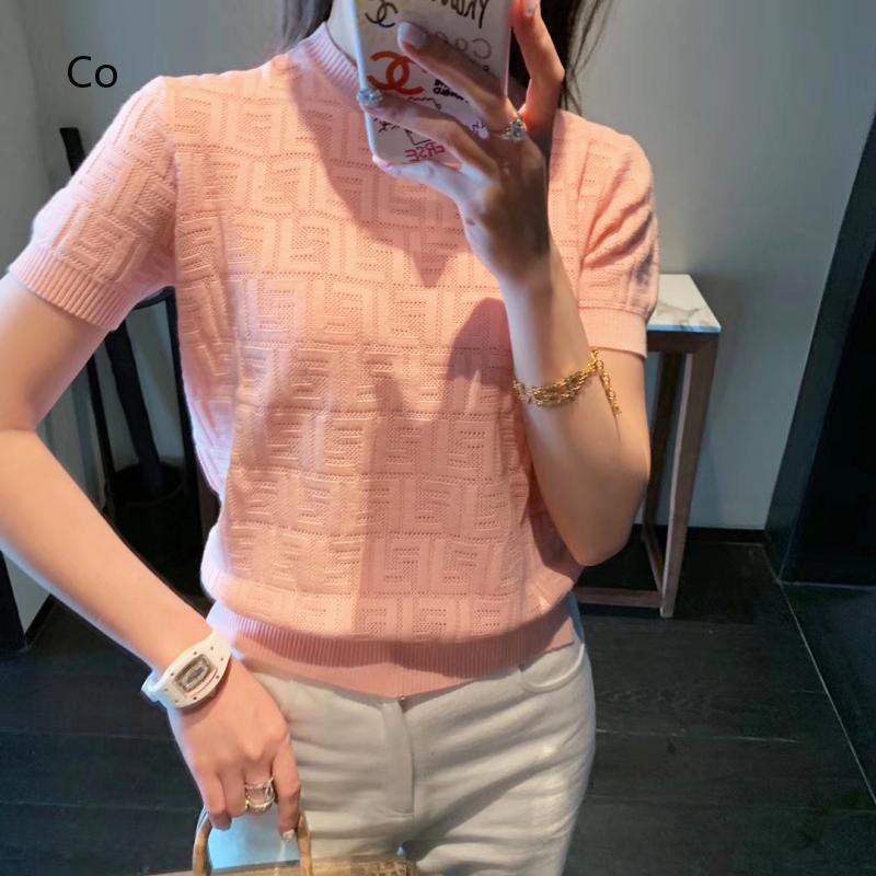 New Knit sweaters slimming and slim Korean style High-quality sweaters Hot Short-sleeved clothing
