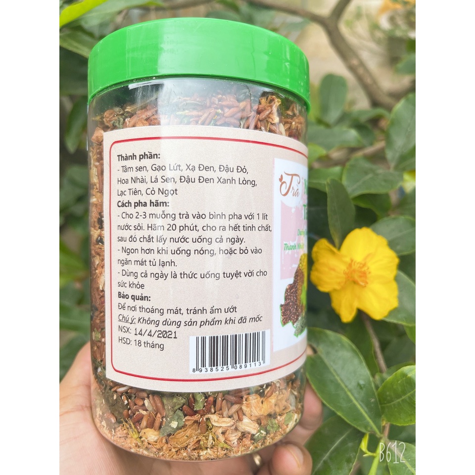 TRÀ NGŨ CỐC TÂM SEN 9 thành phần  Hộp chuẩn 500g