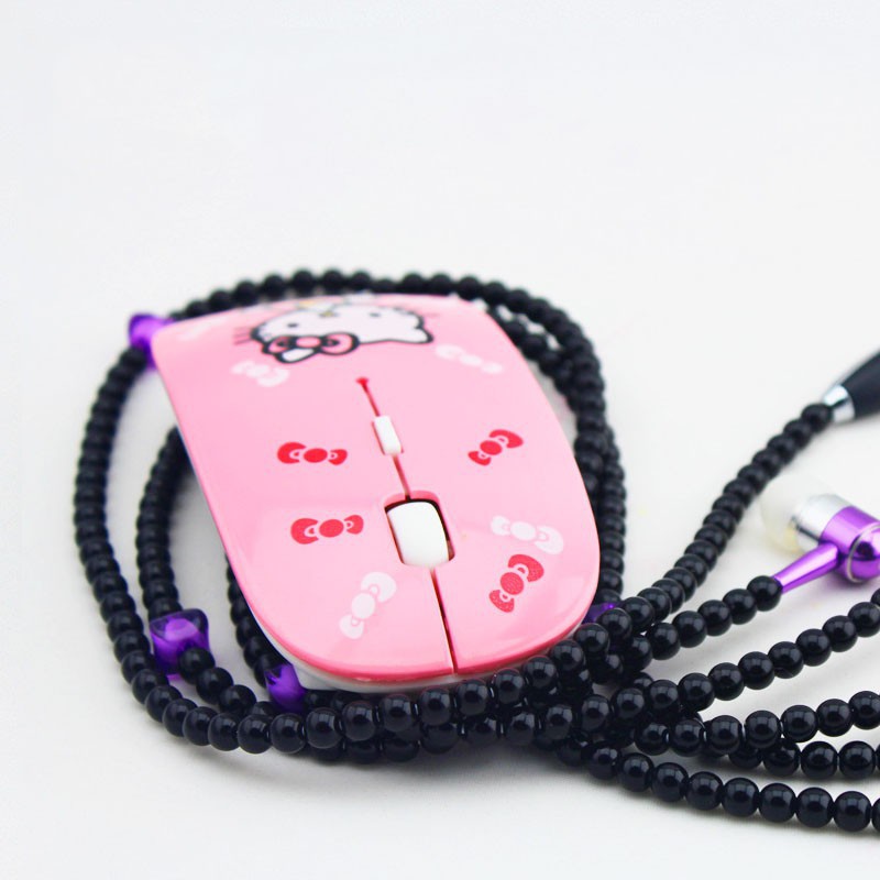 Chuột không dây siêu mỏng họa tiết mèo Hello Kitty dễ thương 2.4GHz | WebRaoVat - webraovat.net.vn