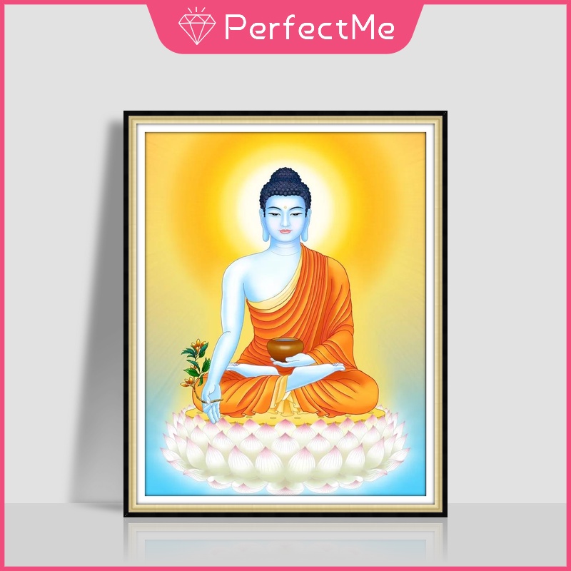 Bộ tranh đính đá 5D tự làm 30x40cm hình Đức Phật