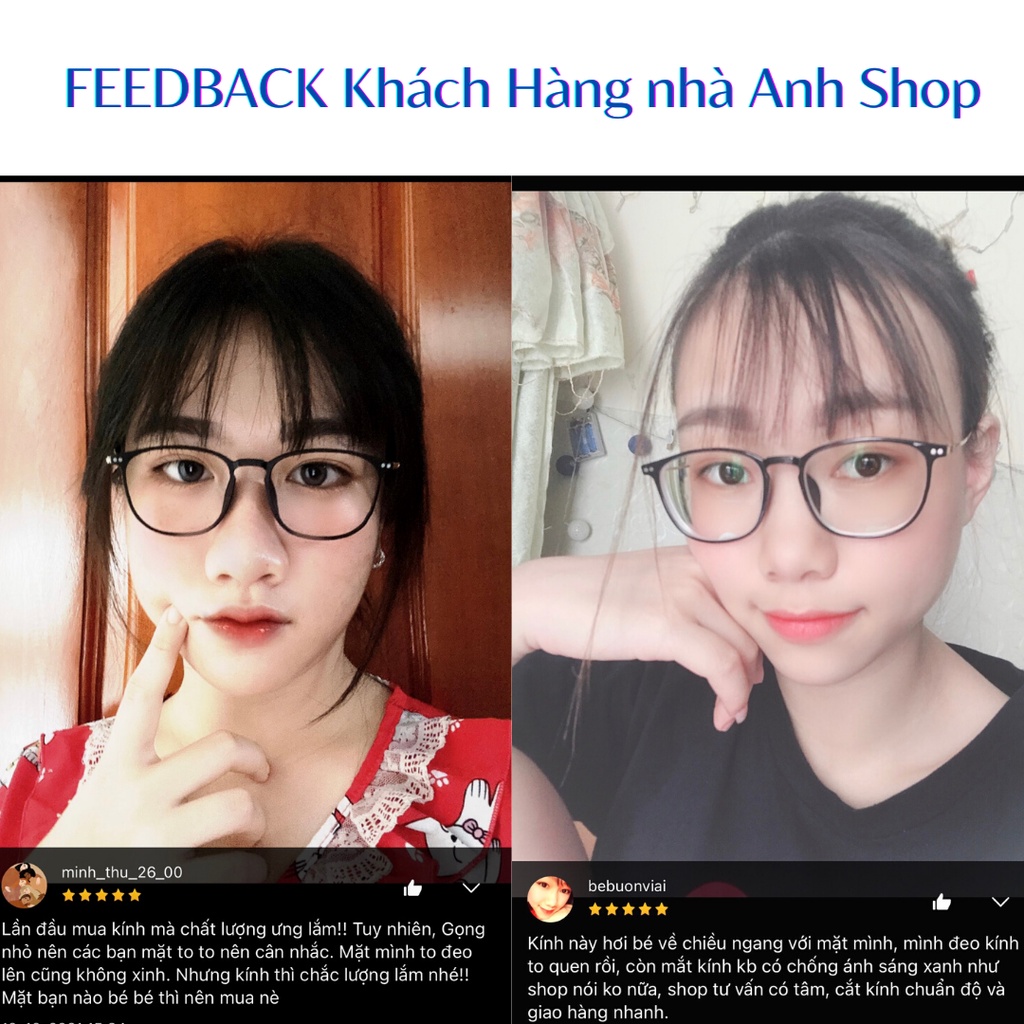 Kính tròn nam nữ chất liệu kim loại kết hợp nhựa dẻo dẻo dai bền 1210