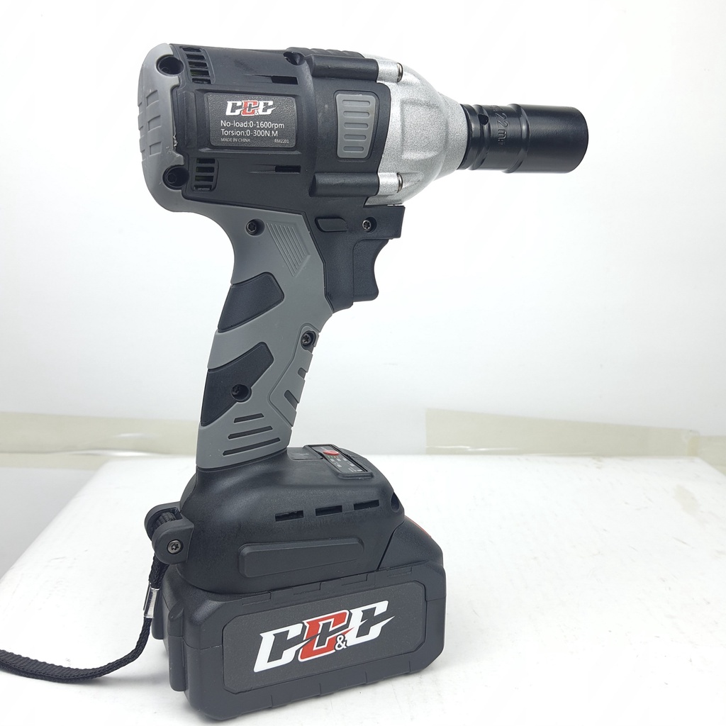 G-1098 Máy siết bulong dùng pin không chổi than ETOP 300NM tốc độ 16000v/p -Tặng kèm 1 đầu chuyển bắt vít +1 đầu chuyển