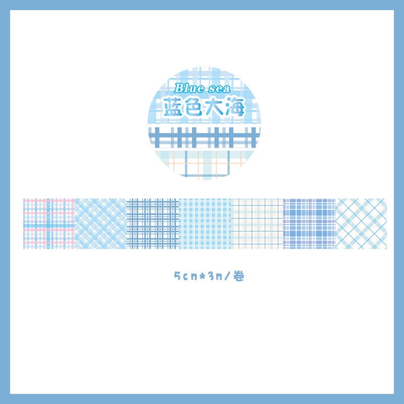 Băng Keo Washi Họa Tiết Kẻ Sọc Nhiều Màu Sắc Phong Cách Nhật Bản Dùng Trang Trí Sổ Tay