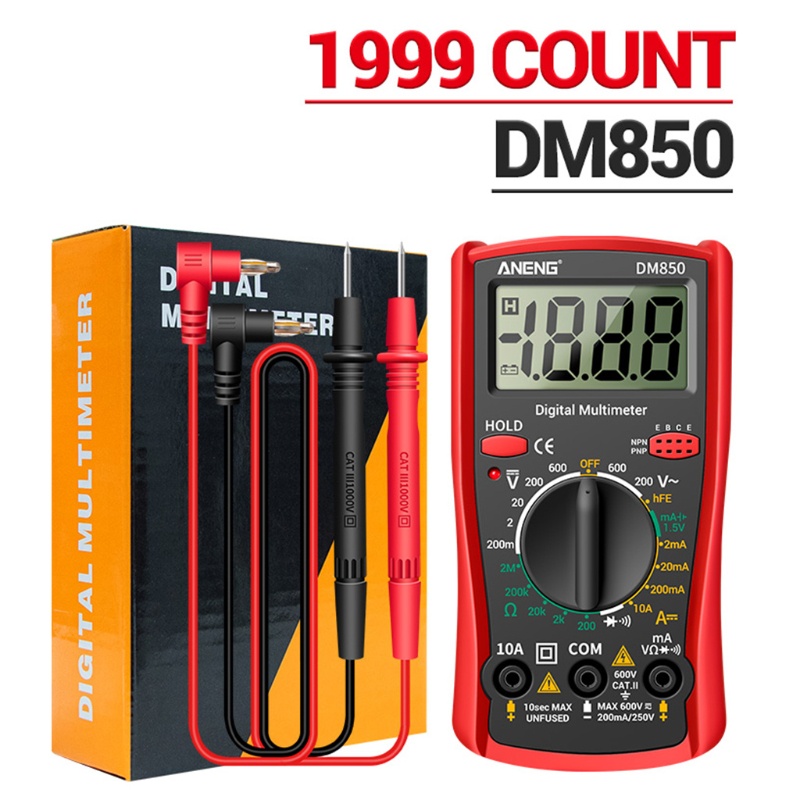Đồng Hồ Vạn Năng Kỹ Thuật Số Aneng DM850 Đếm 1999
