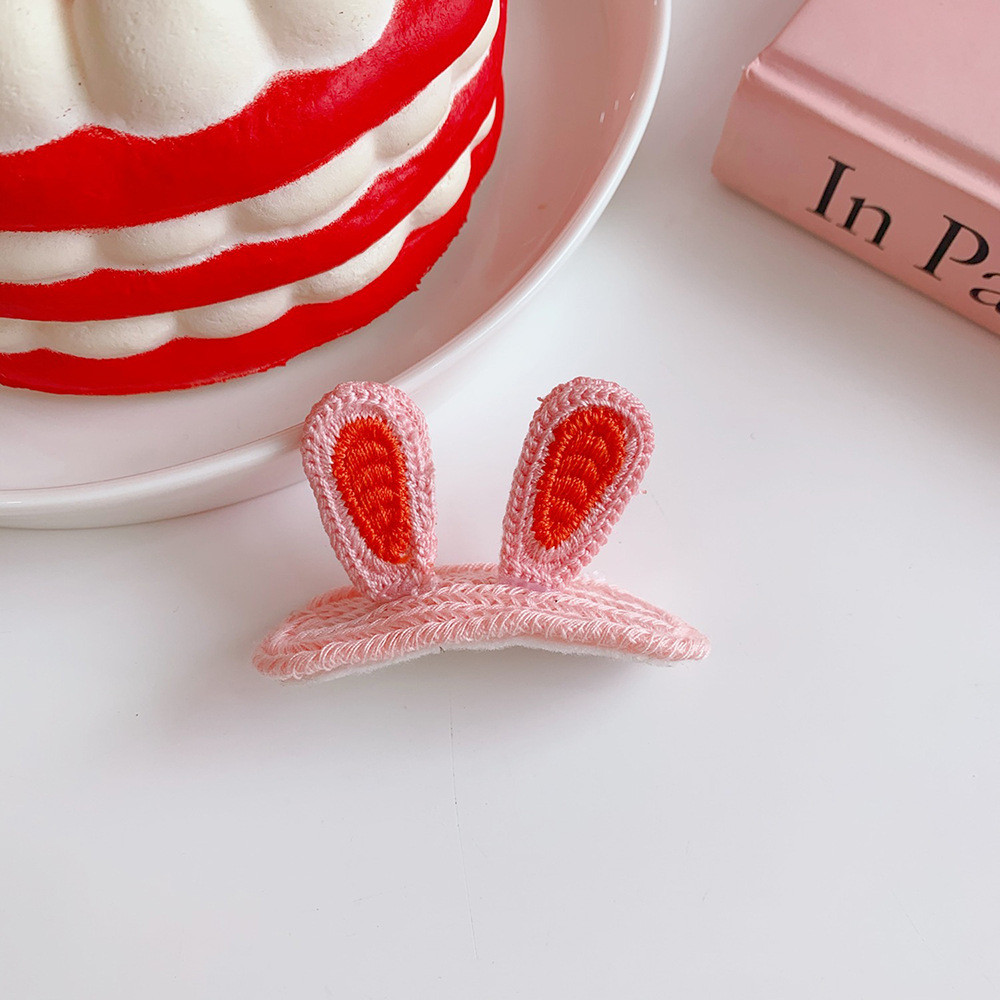 Kẹp tóc chất liệu vải len phong cách hoạt hình dễ thương