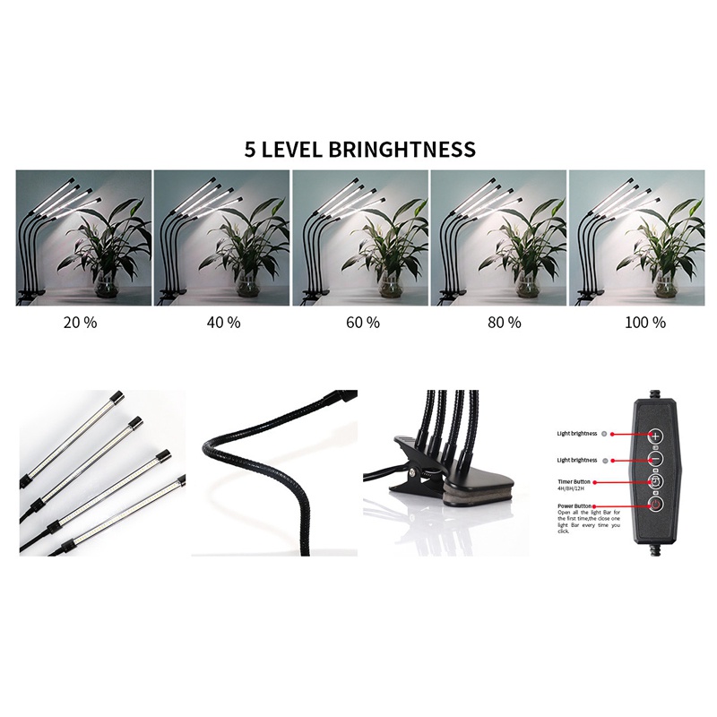 Đèn LED Kích Thích Tăng Trưởng Cho Cây Trồng 80W Đầy Đủ