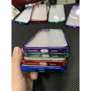 Ốp lưng iphone 11 (6.1), 11 pro max (6.5) dẻo xi viền màu