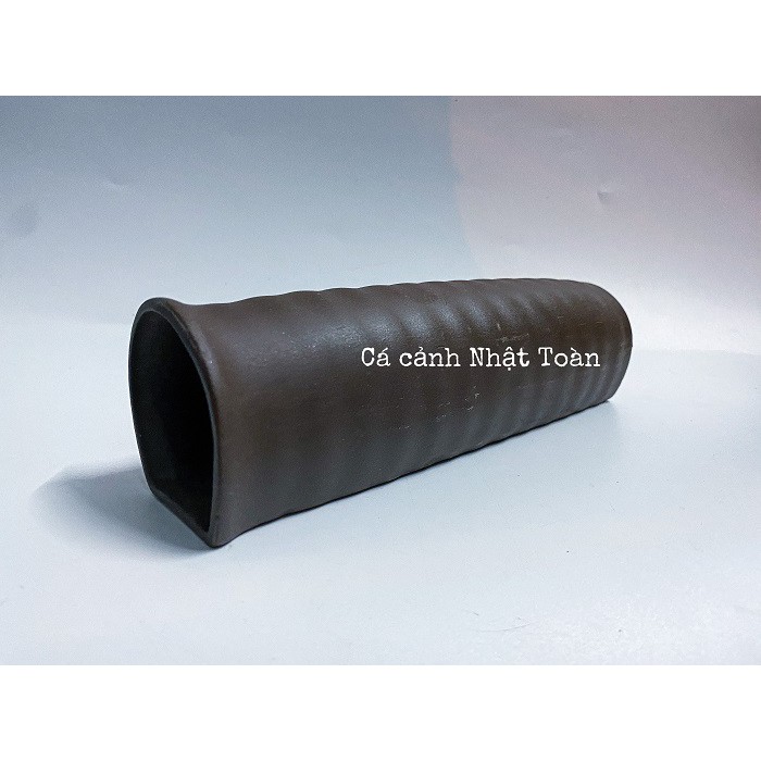 ỐNG GỐM SỨ CHO CÁ NÚP VÀO TRANG TRÍ BỂ CÁ 18x5x6cm