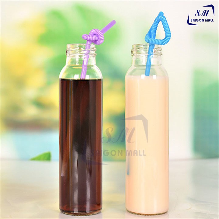 Chai thủy tinh nắp thiếc vặn 350ml, chai đựng nước ép, trà sữa, mật ong | BigBuy360 - bigbuy360.vn