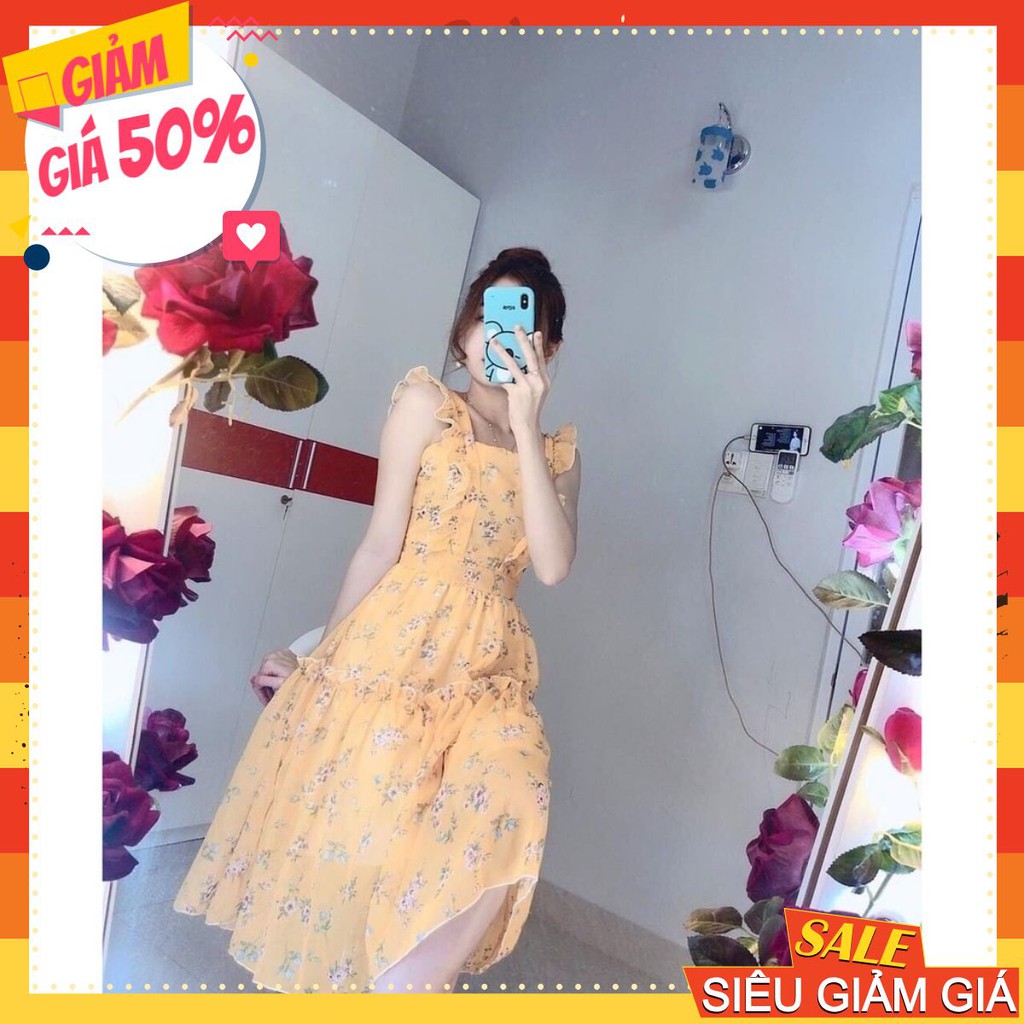 [SIÊU RẺ] Đầm voan hoa