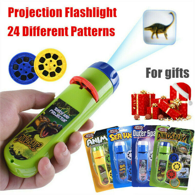 Đèn Pin Chiếu Hình Khủng Long 24 Images Cho Bé