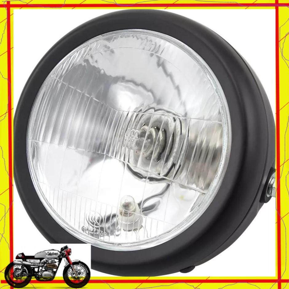 ĐÈN PHA XE MÁY CAFE RACER - GÁO ĐÈN PHA GN125  TRACKER SHOP