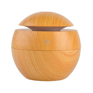 Máy phun sương mini tạo độ ẩm tích hợp đèn led máy khuếch tán tinh dầu vân gỗ máy xông tinh dầu